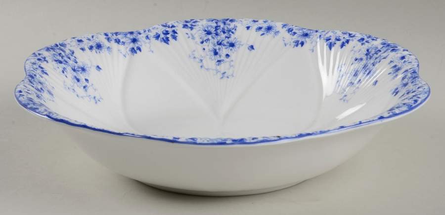Dainty Blue 9" Round Vegetable Bowl by Shelley-1