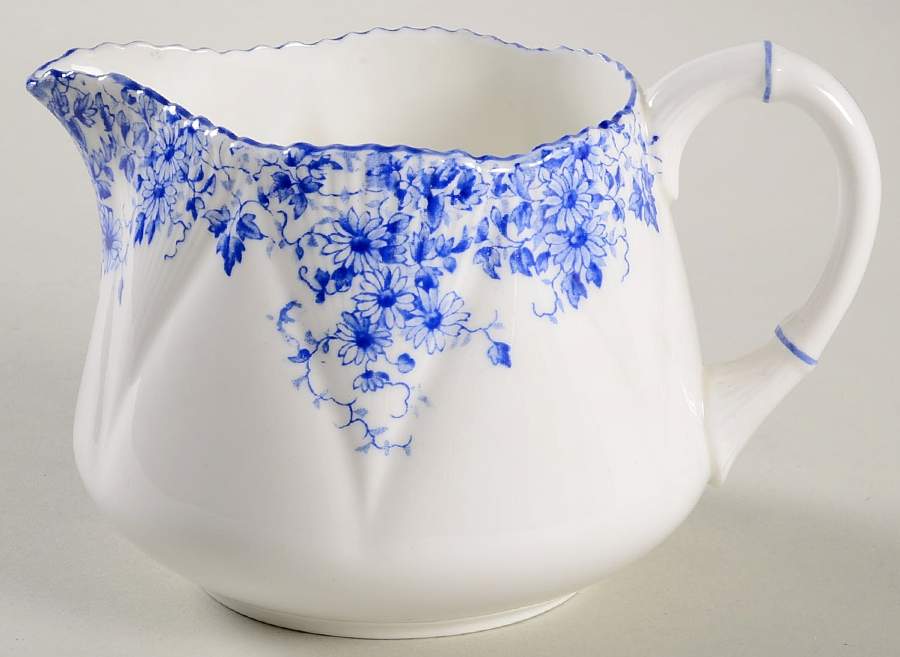Dainty Blue Creamer by Shelley-1