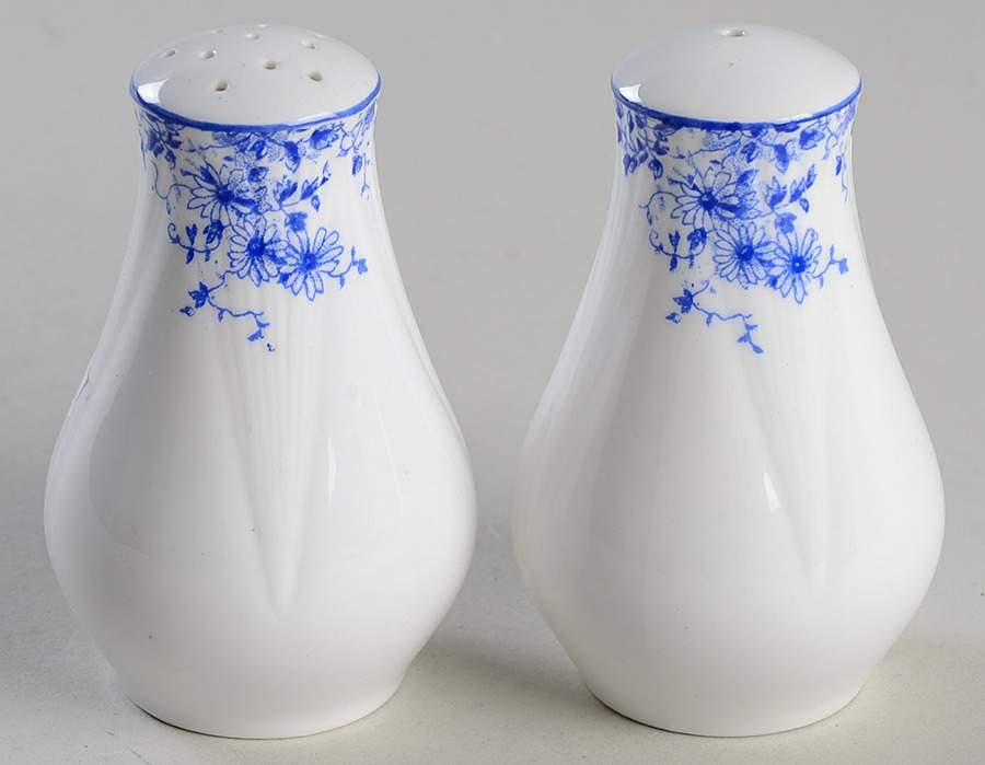 Dainty Blue Salt & Pepper Set by Shelley-1