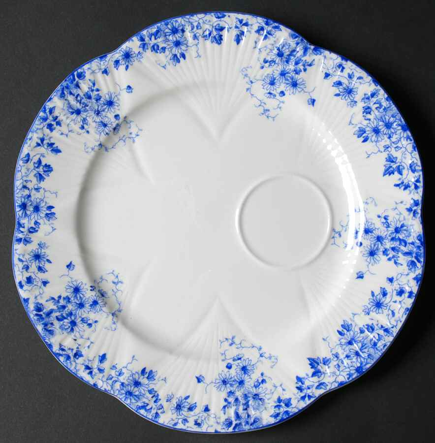 Dainty Blue Snack Plate by Shelley-1