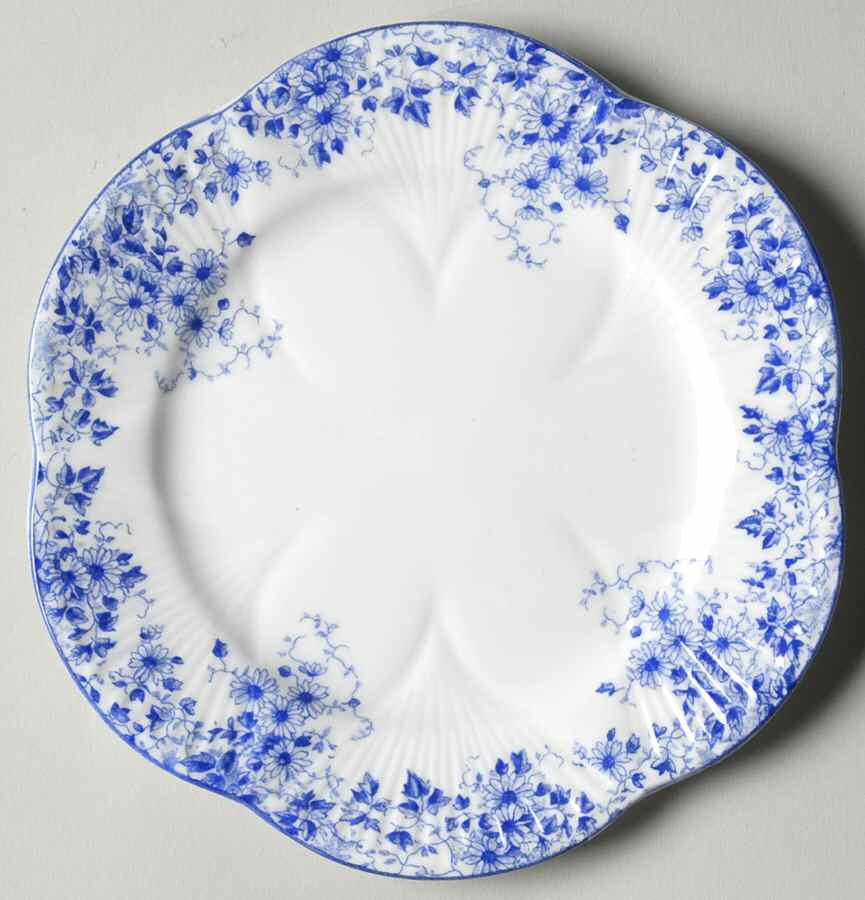 Dainty Blue Bread & Butter Plate by Shelley-1