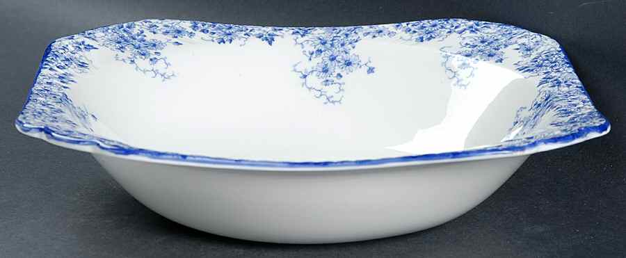 Dainty Blue 9" Square Vegetable Bowl by Shelley-1
