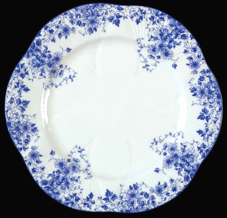 Dainty Blue Dessert/Pie Plate by Shelley-1