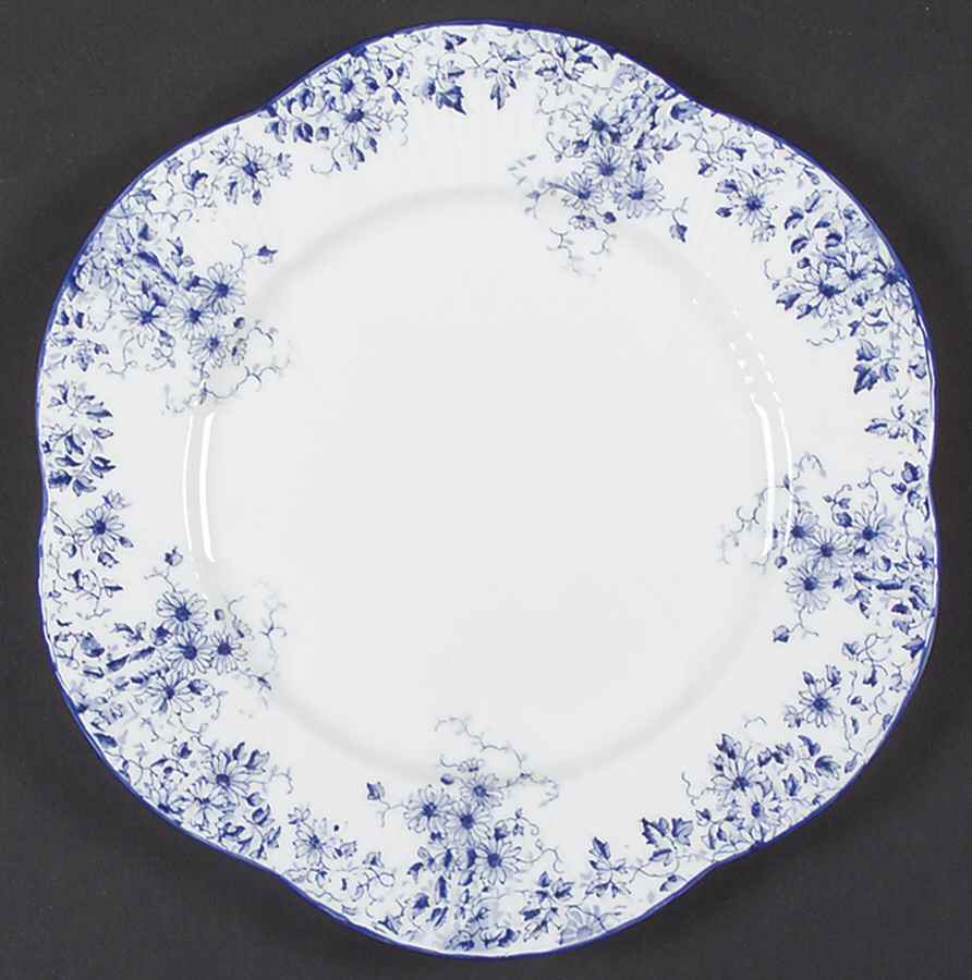 Dainty Blue Salad Plate by Shelley-1