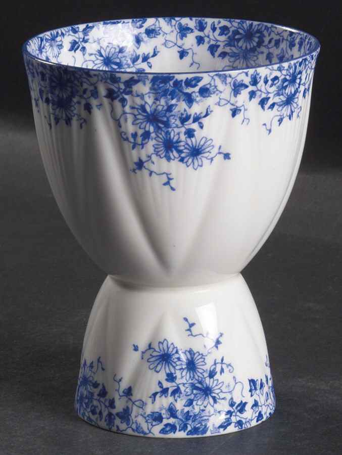 Dainty Blue Double Egg Cup by Shelley-1