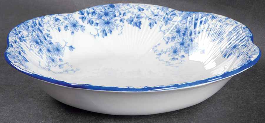 Dainty Blue Coupe Cereal Bowl by Shelley-1