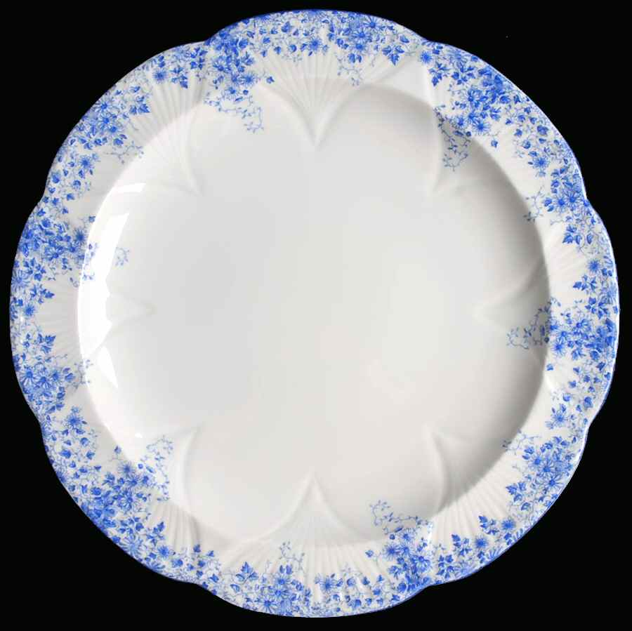 Dainty Blue 13" Chop Plate (Round Platter) by Shelley-1