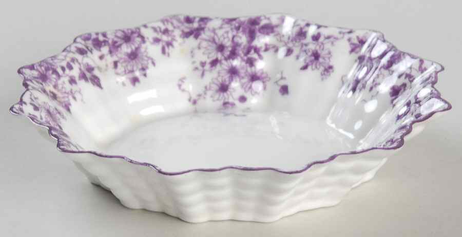 Dainty Mauve 4" Round Sweet Meat Dish by Shelley-1
