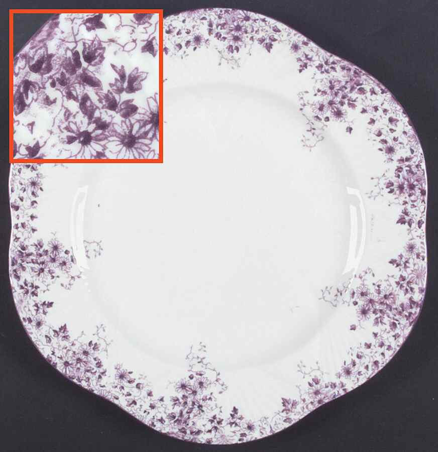 Dainty Mauve Dinner Plate by Shelley-1