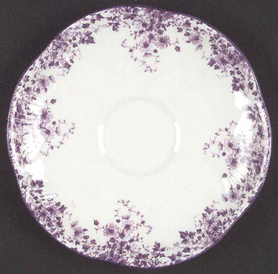 Dainty Mauve Saucer by Shelley-1