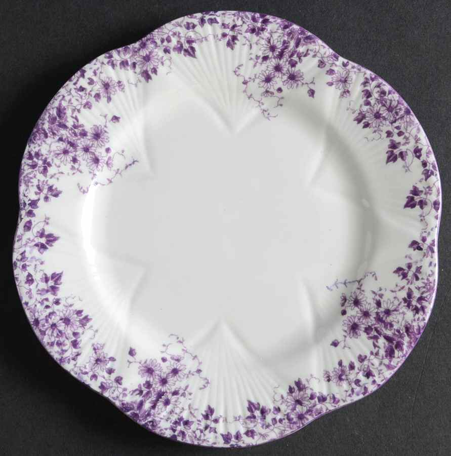 Dainty Mauve Bread & Butter Plate by Shelley-1