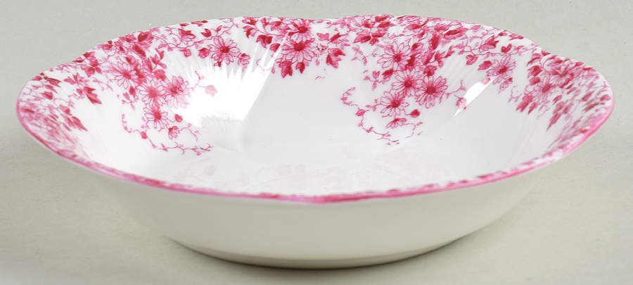 Dainty Pink Fruit/Dessert (Sauce) Bowl by Shelley-1