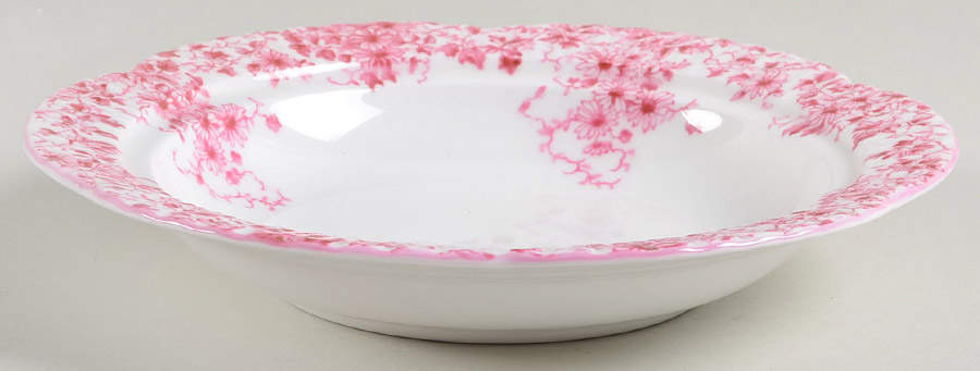 Dainty Pink Round Butter No Lid by Shelley-1