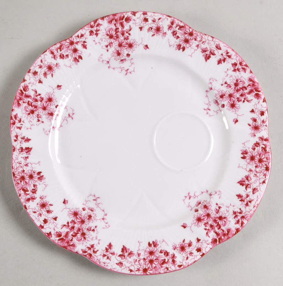 Dainty Pink Snack Plate by Shelley-1
