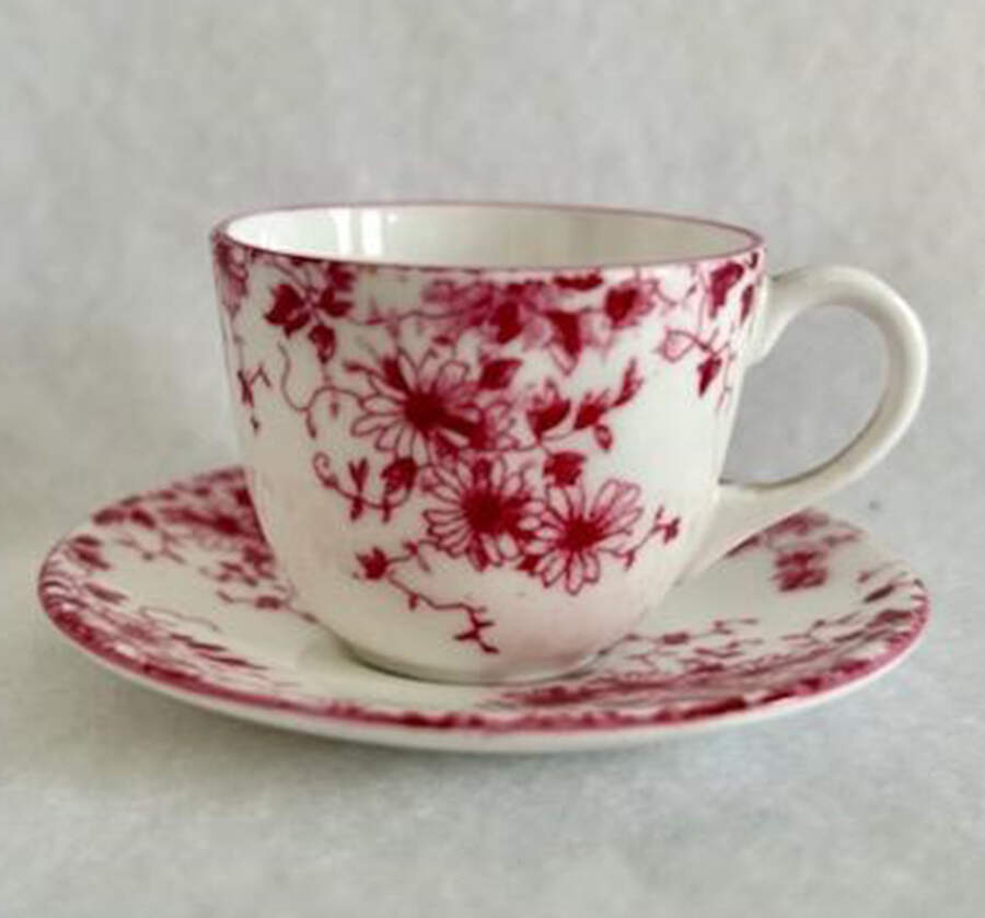 Dainty Pink Miniature Cup and Saucer Set by Shelley-1