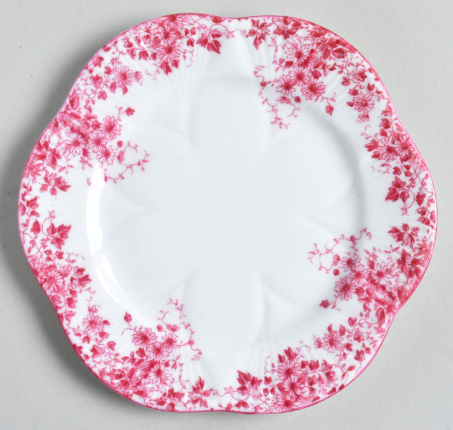 Dainty Pink Bread & Butter Plate by Shelley-1