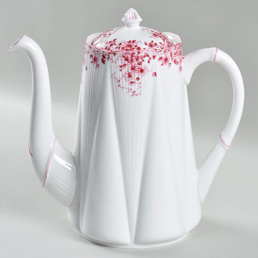 Dainty Pink Coffee Pot & Lid by Shelley-1