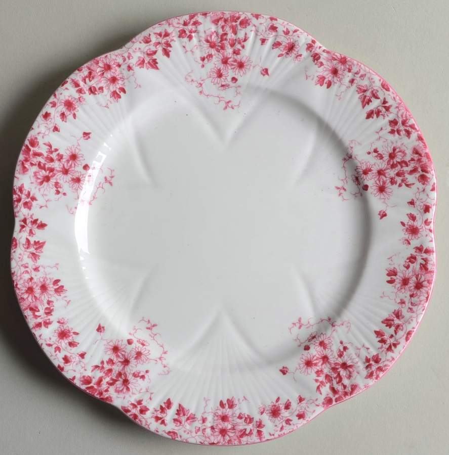 Dainty Pink Salad Plate by Shelley-1