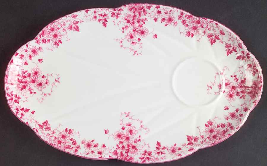 Dainty Pink Snack Plate by Shelley-1
