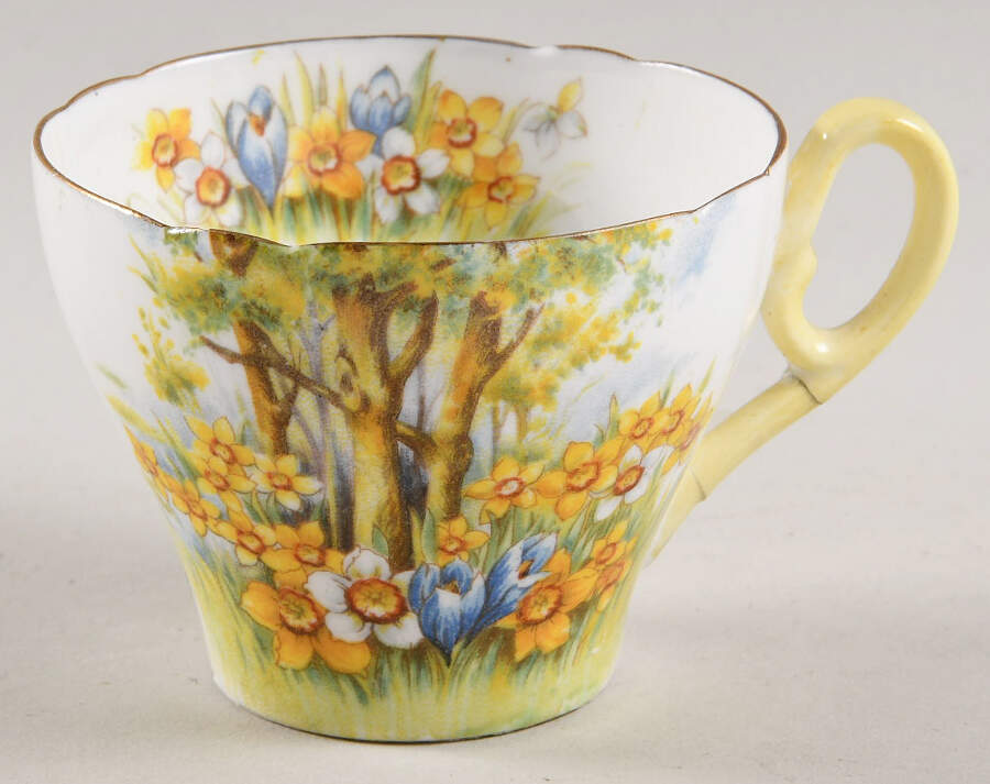 Daffodil Time Flat Demitasse Cup by Shelley-1