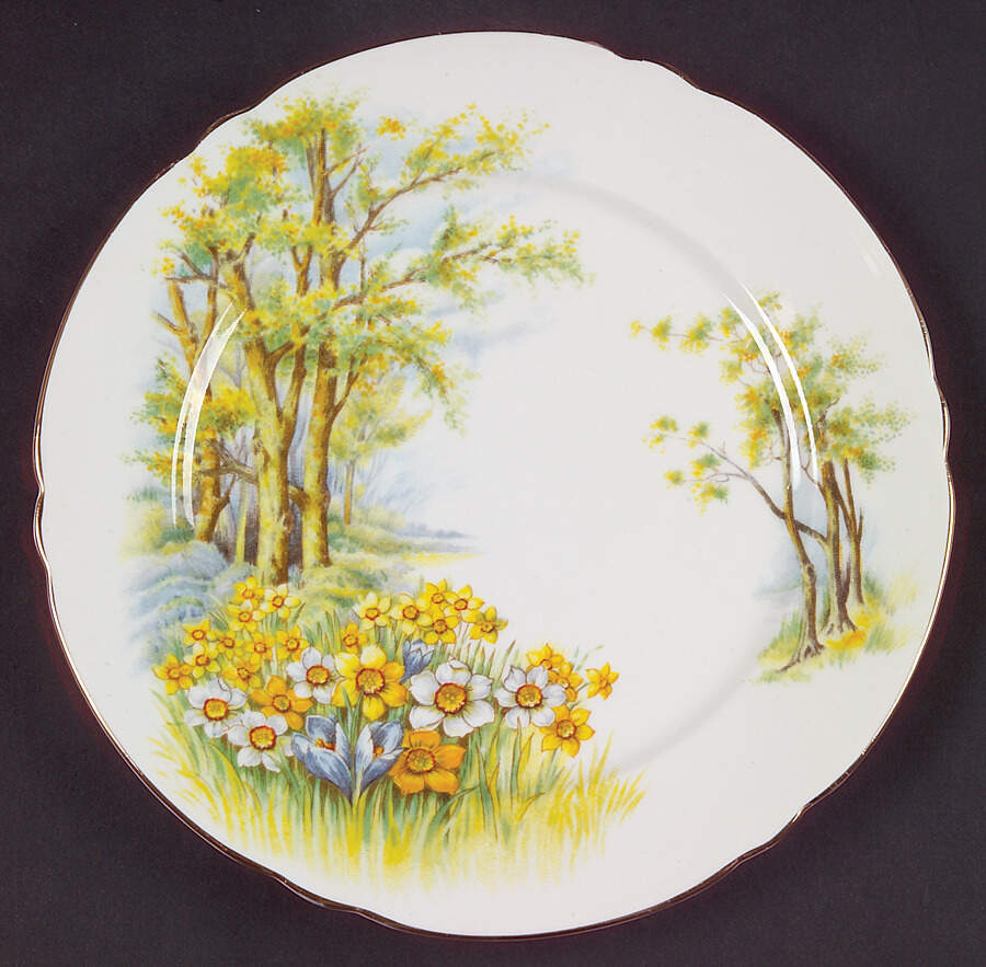 Daffodil Time Salad Plate by Shelley-1
