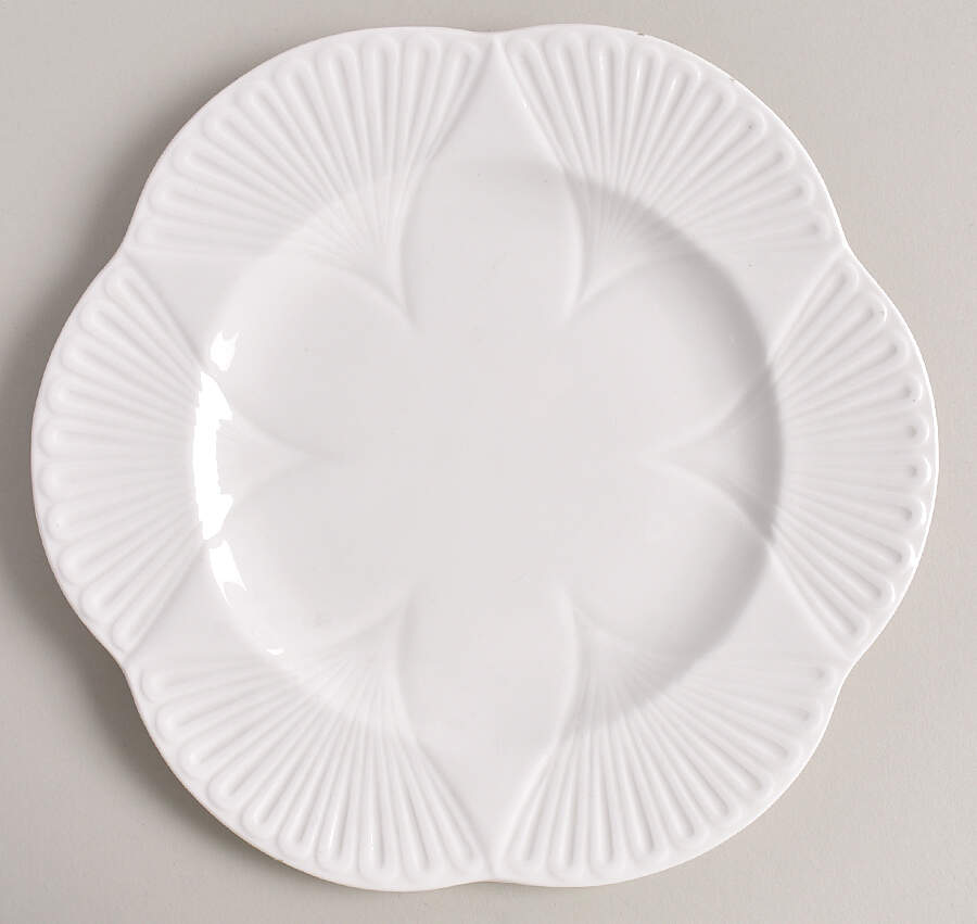 Dainty White (No Trim) Luncheon Plate by Shelley-1
