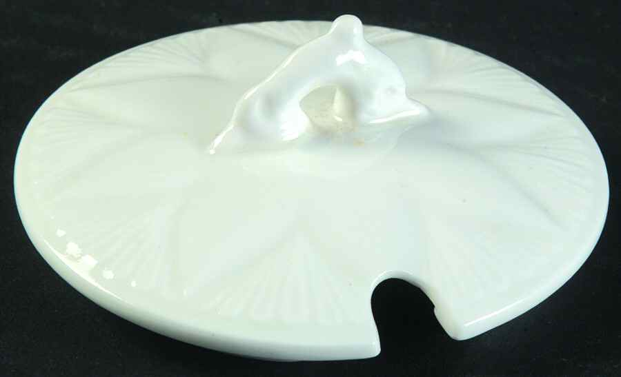 Dainty White (No Trim) Lid for Jam/Jelly by Shelley-1