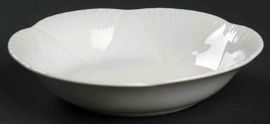 Dainty White (No Trim) Fruit/Dessert (Sauce) Bowl by Shelley-1