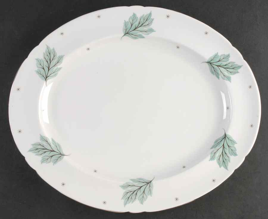 Drifting Leaves 14" Oval Serving Platter by Shelley-1
