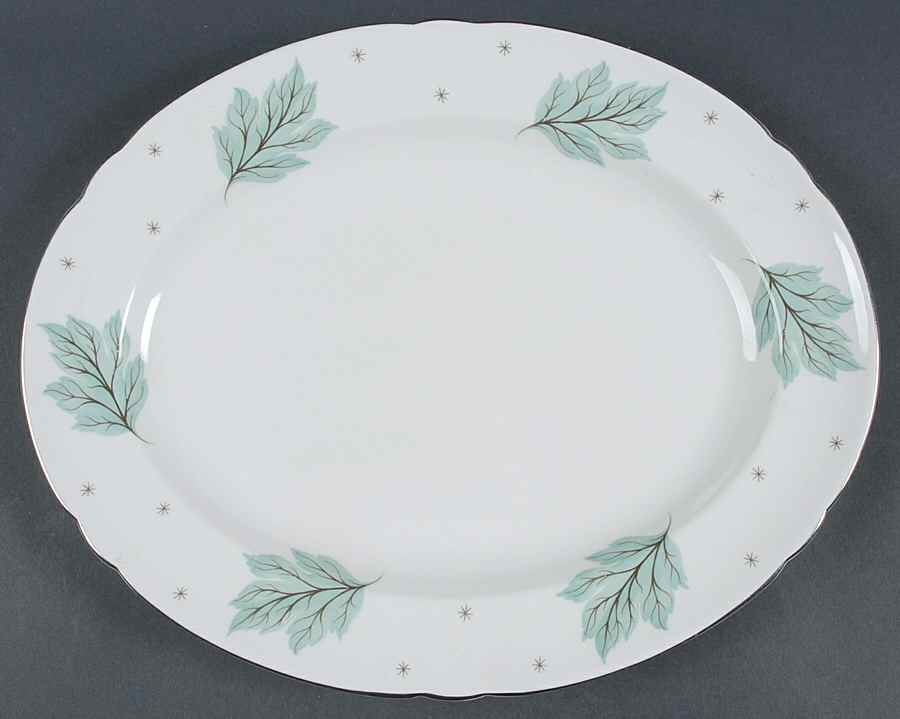 Drifting Leaves 12" Oval Serving Platter by Shelley-1