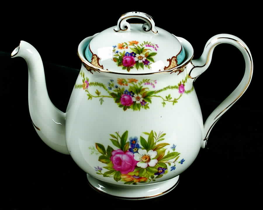 Dubarry Blue Teapot & Lid by Shelley-1
