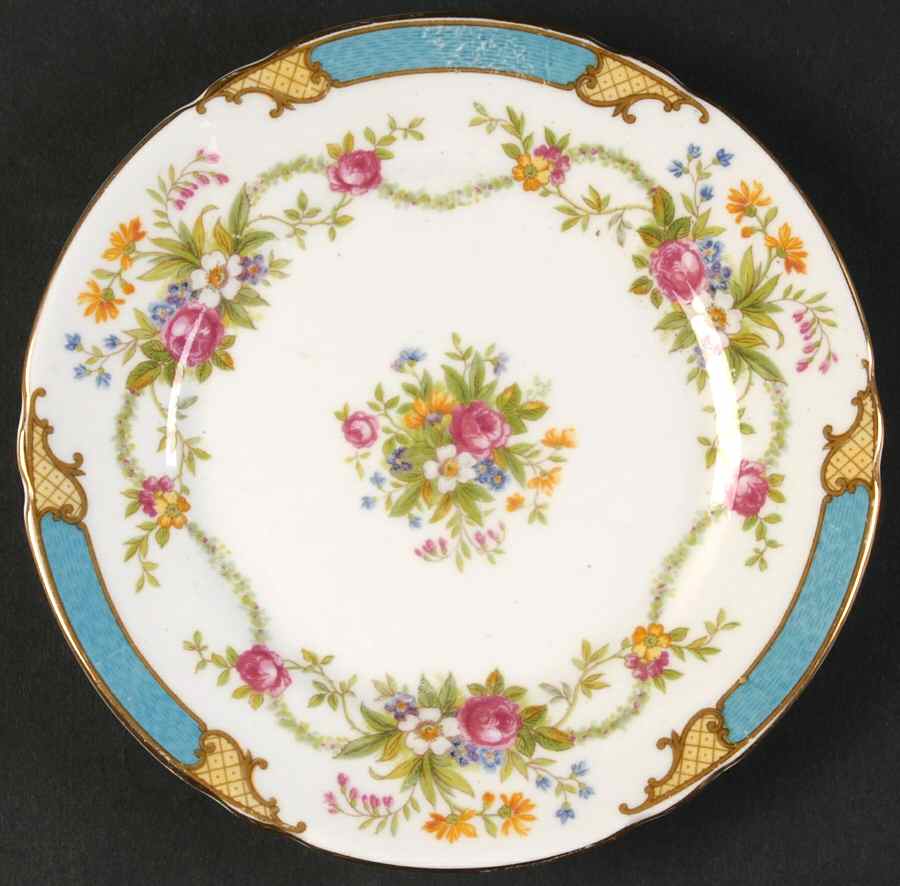 Dubarry Blue Bread & Butter Plate by Shelley-1