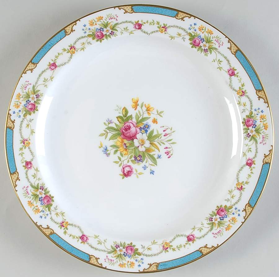 Dubarry Blue 13" Chop Plate (Round Platter) by Shelley-1