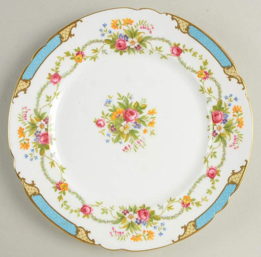 Dubarry Blue Salad Plate by Shelley-1