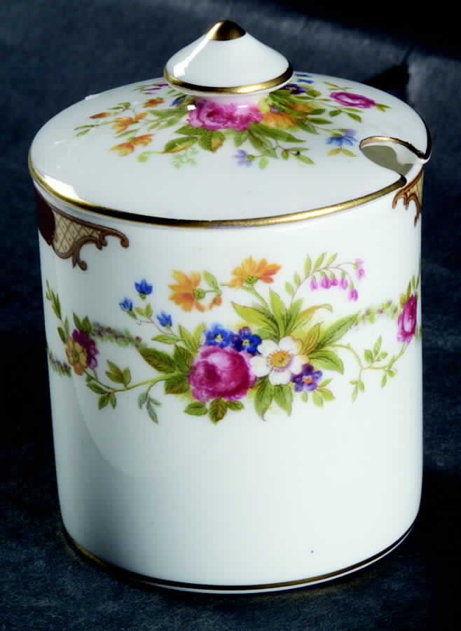 Dubarry Maroon Jam/Jelly & Lid by Shelley-1