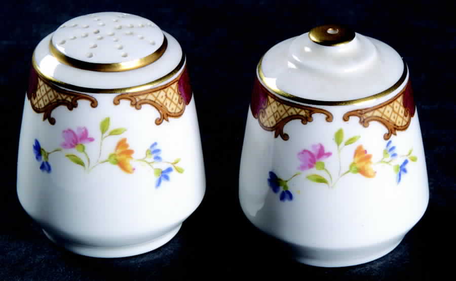 Dubarry Maroon Individual Salt & Pepper Set by Shelley-1