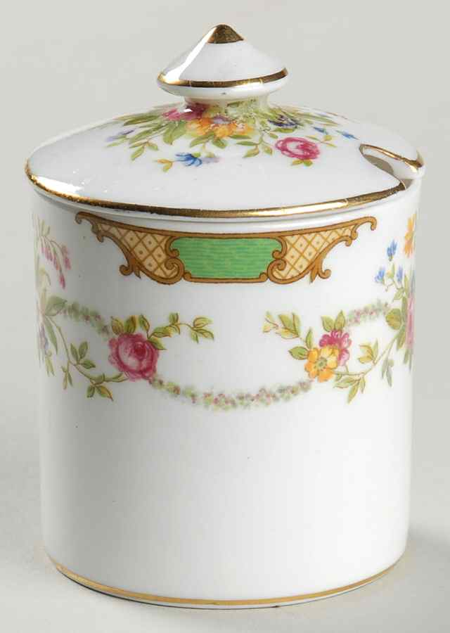Dubarry Green Jam/Jelly & Lid by Shelley-1