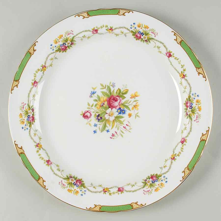 Dubarry Green 13" Chop Plate (Round Platter) by Shelley-1