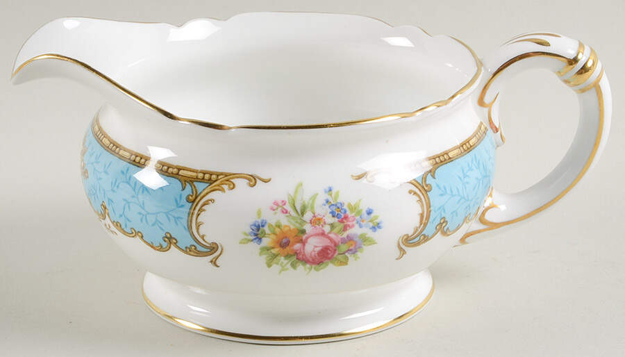 Duchess Blue Gravy Boat by Shelley-1