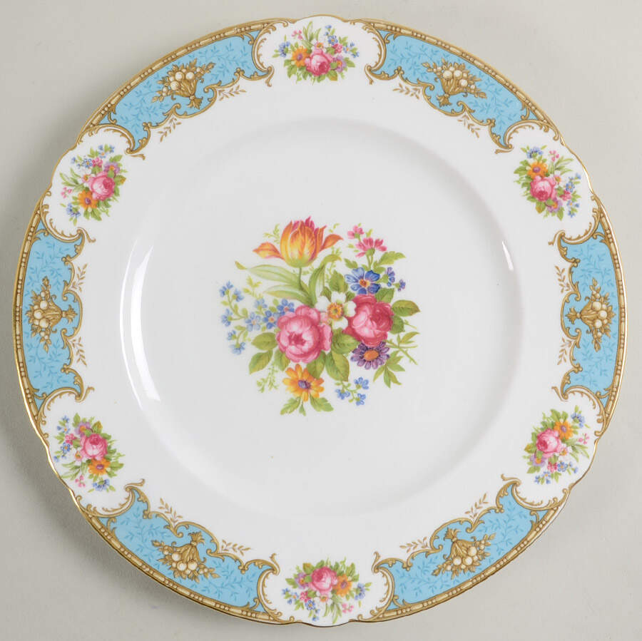 Duchess Blue Dinner Plate by Shelley-1