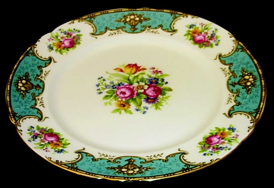 Duchess Blue Salad Plate by Shelley-1