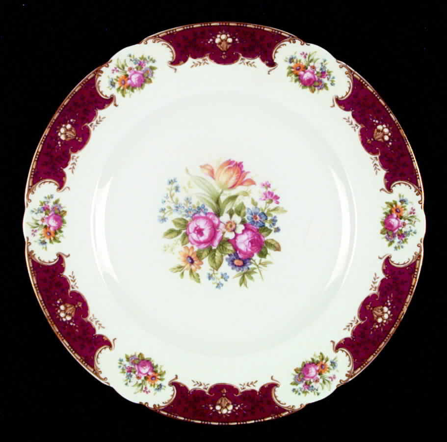 Duchess Red Dinner Plate by Shelley-1