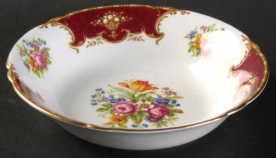 Duchess Red Coupe Cereal Bowl by Shelley-1