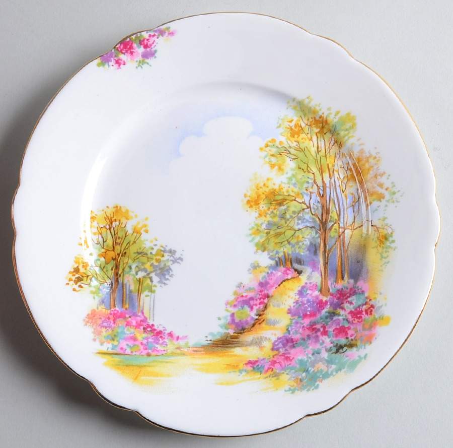 Englands Charm Salad Plate by Shelley-1