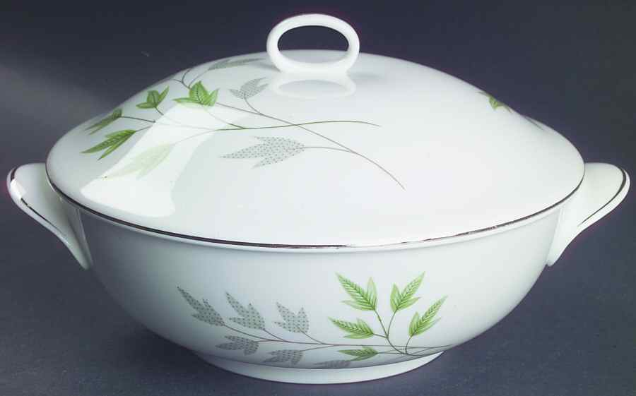Evergreen Round Covered Vegetable by Shelley-1