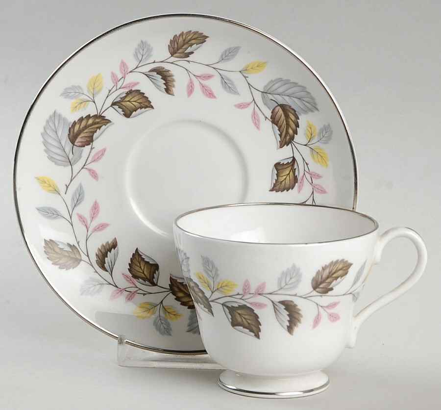 Ferndown Footed Cup & Saucer Set by Shelley-1