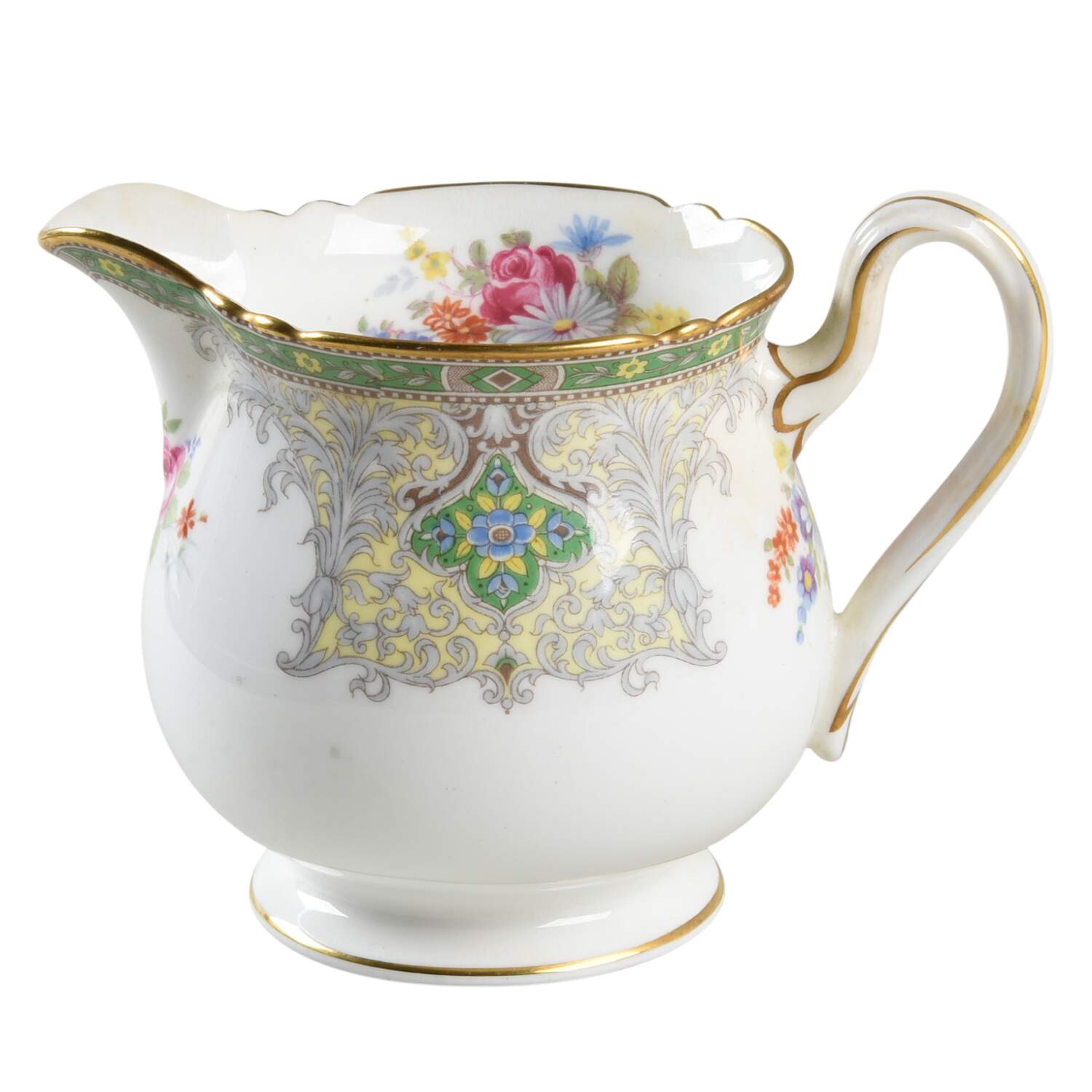 Georgian Green Creamer by Shelley-1