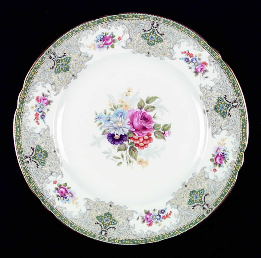 Georgian Green Dinner Plate by Shelley-1