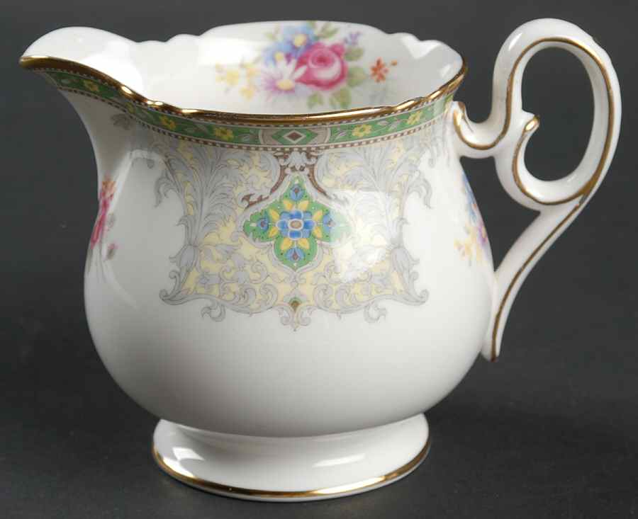 Georgian Green Creamer by Shelley-1