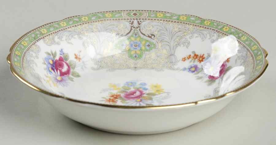 Georgian Green Fruit/Dessert (Sauce) Bowl by Shelley-1